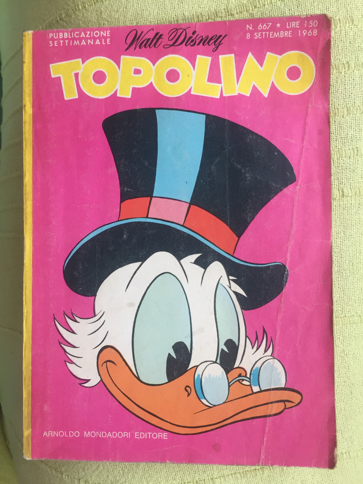 TOPOLINO N° 667 - 8 SETTEMBRE 1968, BOLLINI+CATALOGO REGIS, BN/OTT!
