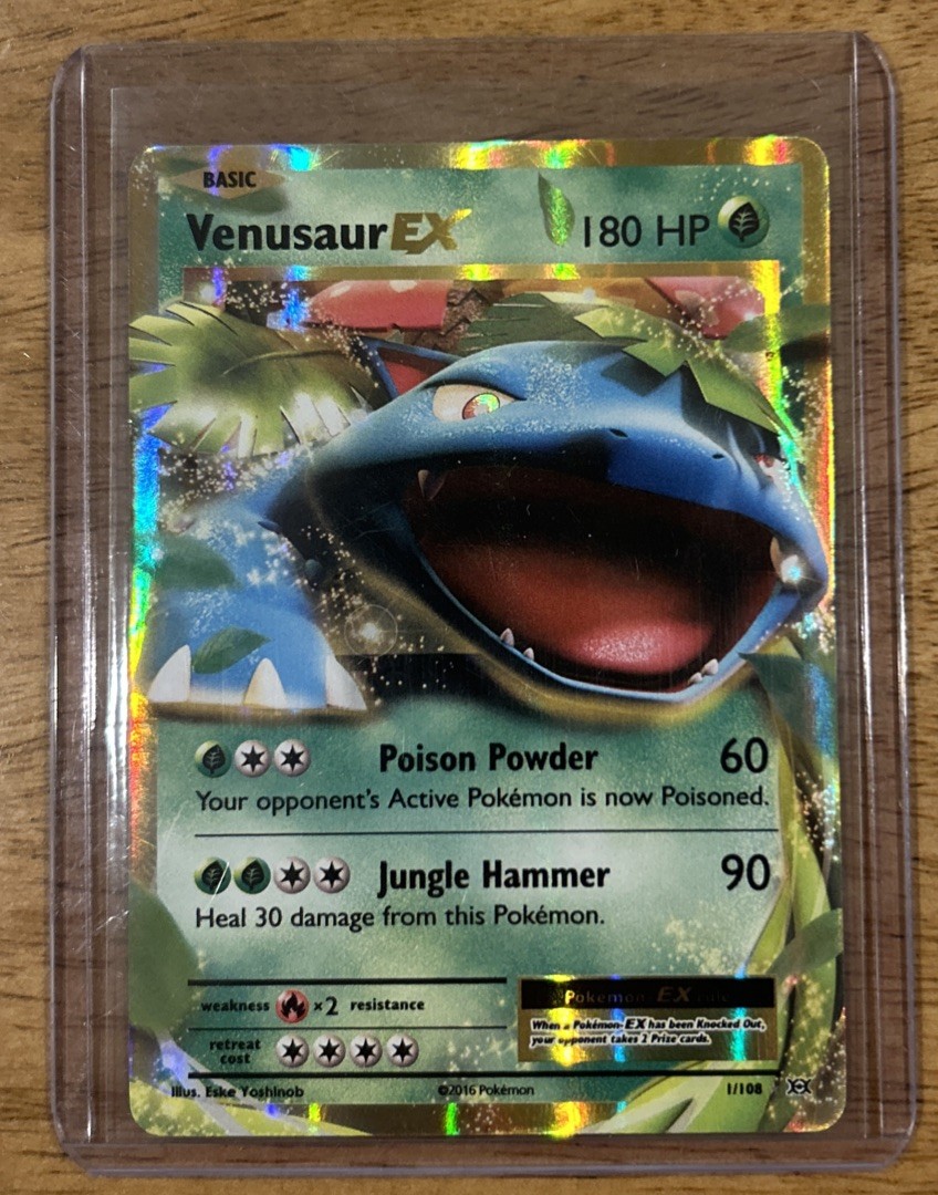 Venusaur EX 1/108 Evoluzioni Holo Pokemon LP