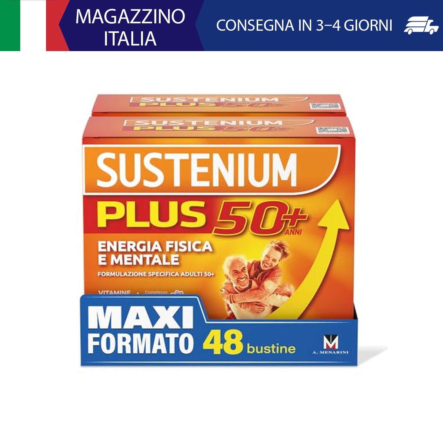 Sustenium Plus 50+ - Integratore energizzante adulti 50+ con complesso antiossid