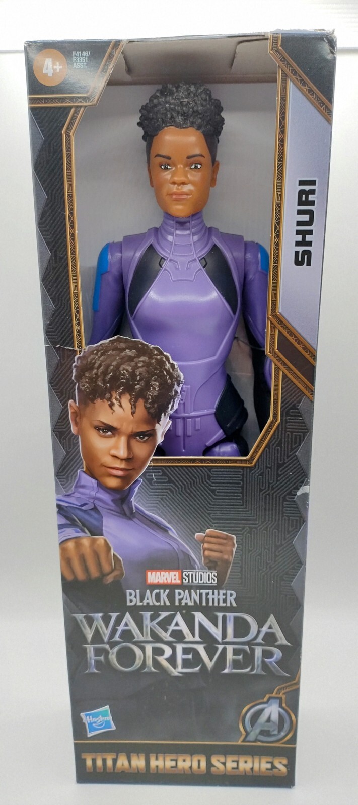 Modellino Marvel Black Panther Wakanda Forever Shuri nuovo con scatola
