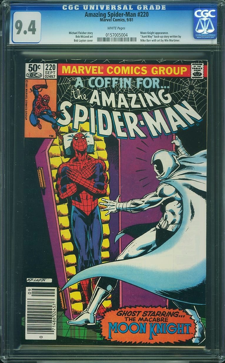 AMAZING SPIDER-MAN #220 CGC 9,4 NM "MOON NIGHT" 0157005004