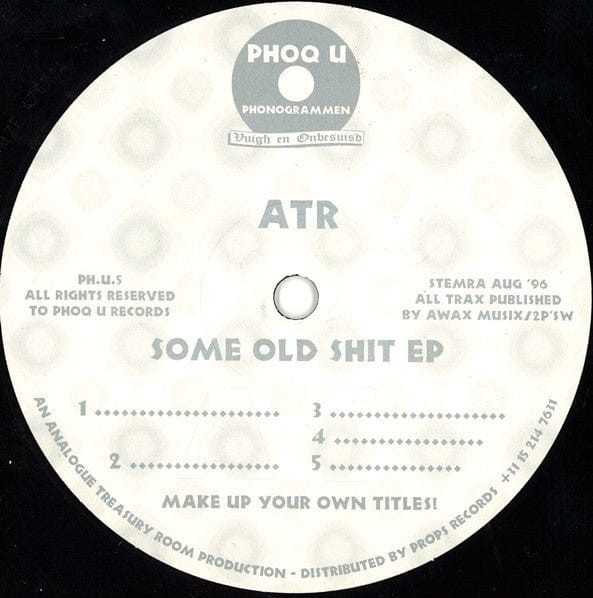 ATR - Some Old Shit EP (12")