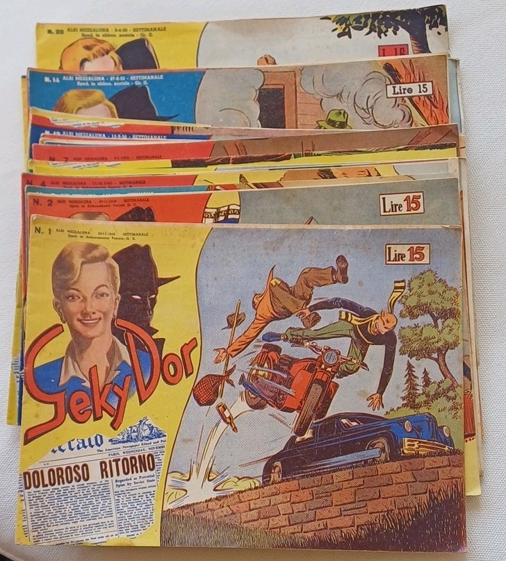 Edizioni Popolari Moderne Seki Dor  "Doloroso ritorno" 1956 lotto strisce