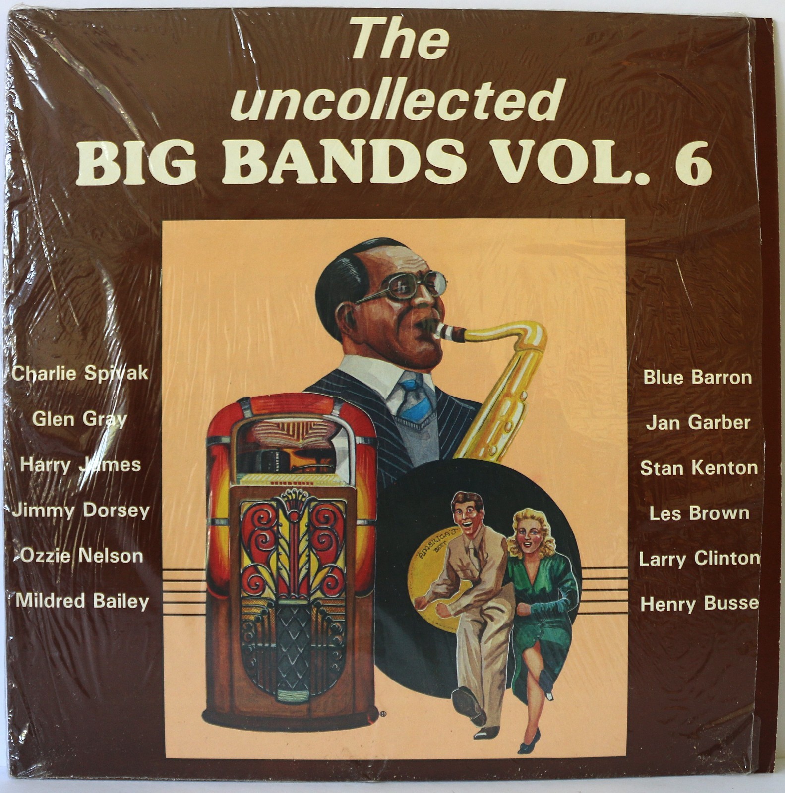 BLUE BARRON, GLEN GRAY  "UNCOLLECTED BIG BANDS VOL. 6" LP  (HINDSIGHT RECORDS)