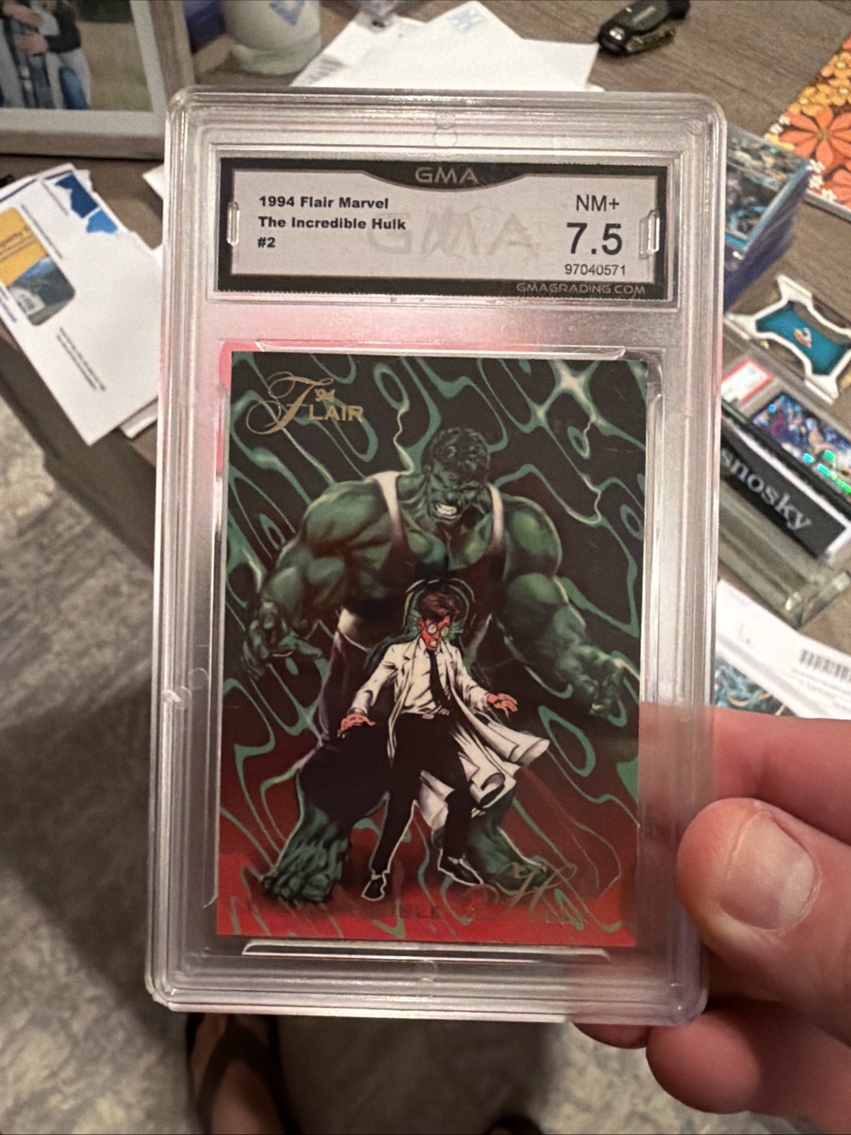 1994 Marvel Fleer Flair #2 The Incredible Hulk GMA 7.5🔥📈
