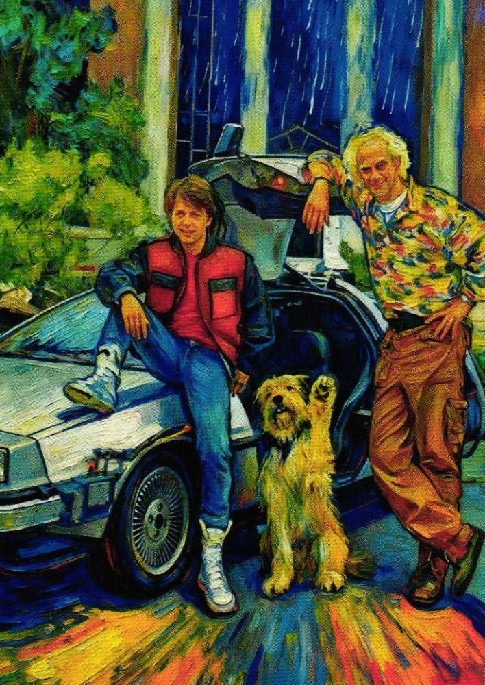 Ritorno al Futuro Artista Firmato Edizione Limitata Dipinto Olio Arte Card 3 di 30