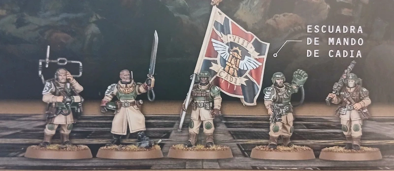 Cadian Command Squad / Escuadra de mando de Cadia