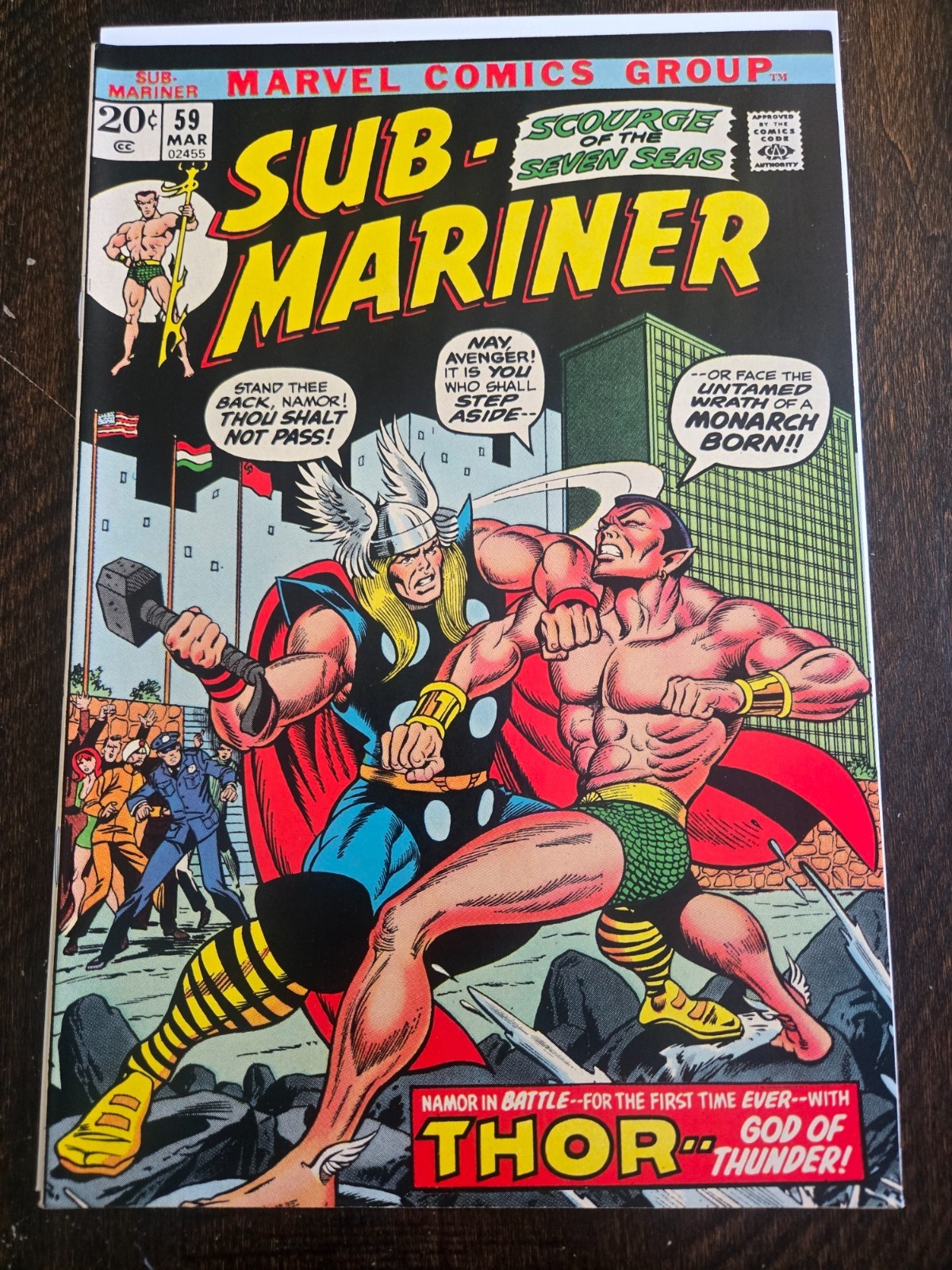 SUB MARINER #59 marzo 1973 Battaglia classica con Thor