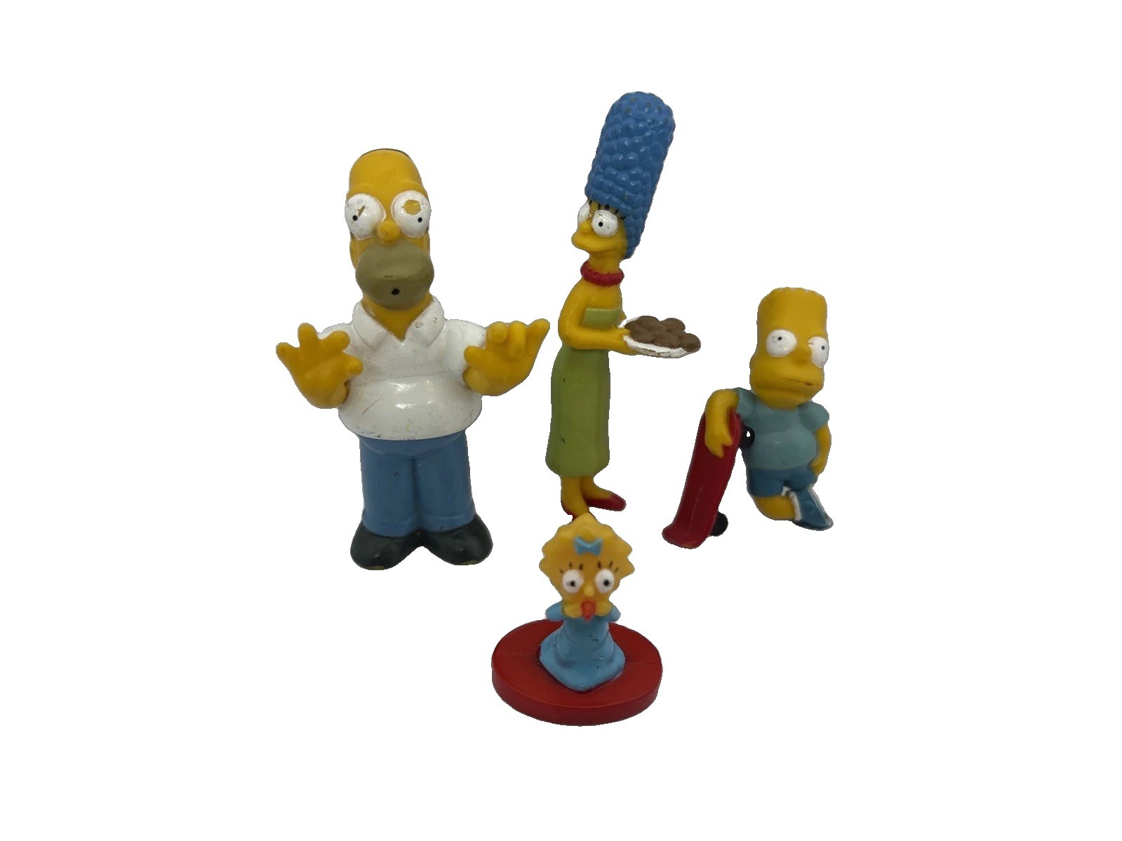 The Simpsons small  Mini Figures Matt Groening 90’s Job Lot Of 4 Plastic Toys
