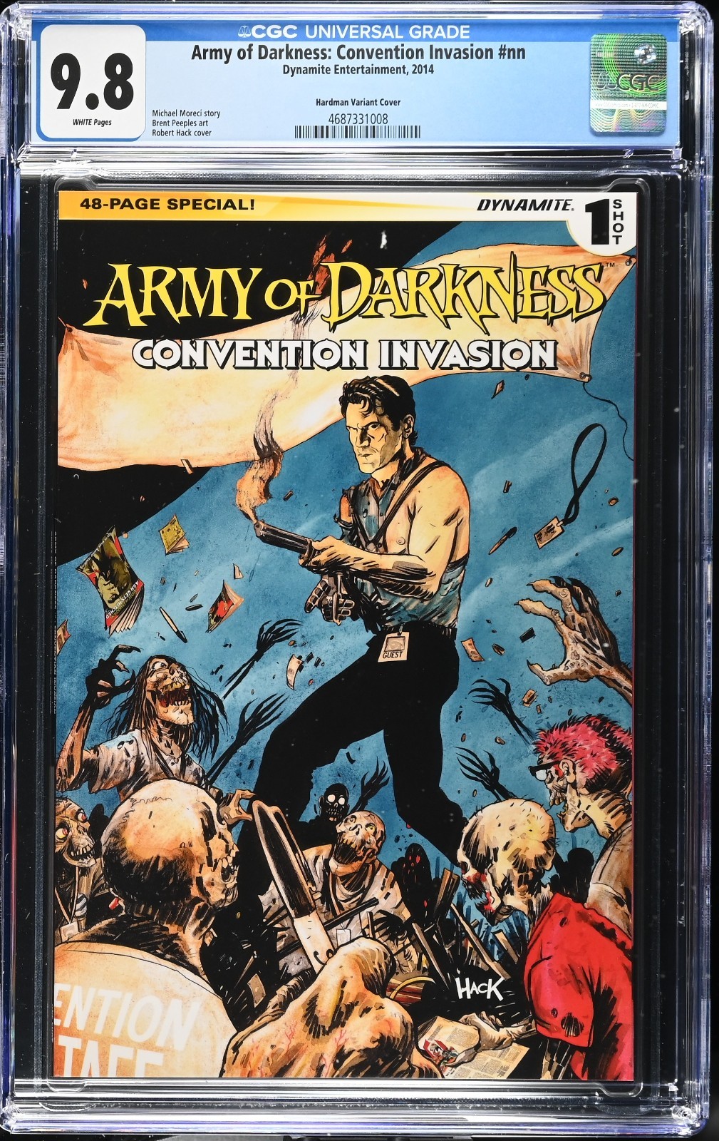 Army of Darkness Convention Invasion #1 CGC 9.8 2014 Dynamite Hardman Variant