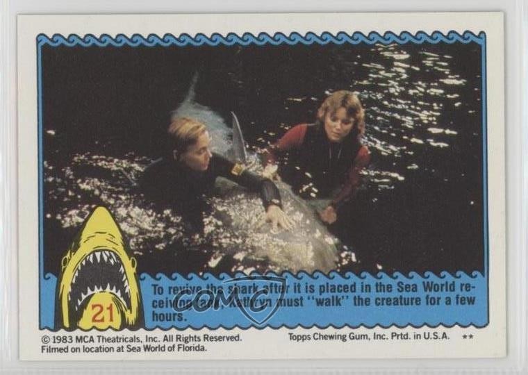 1983 Topps Jaws 3-D Terror Of The Tentacles! #21 3c7