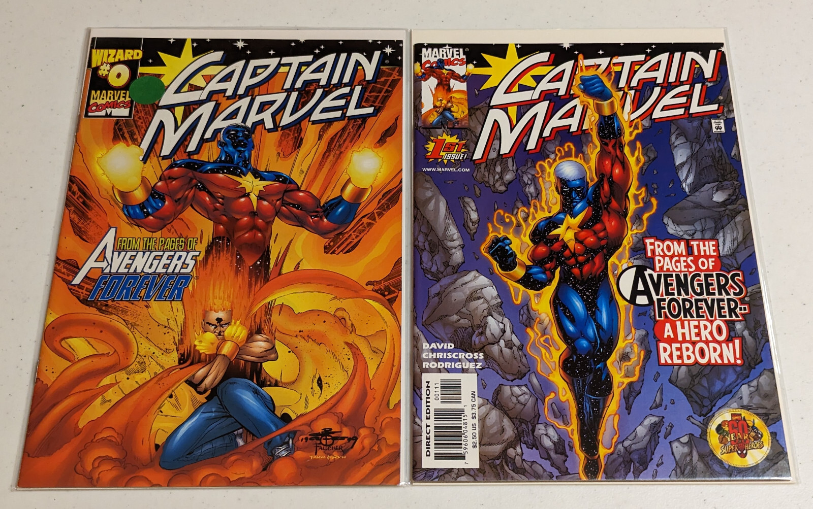 Captain Marvel 0 & 1 Giveaway Avengers Marvel Comics Wizard