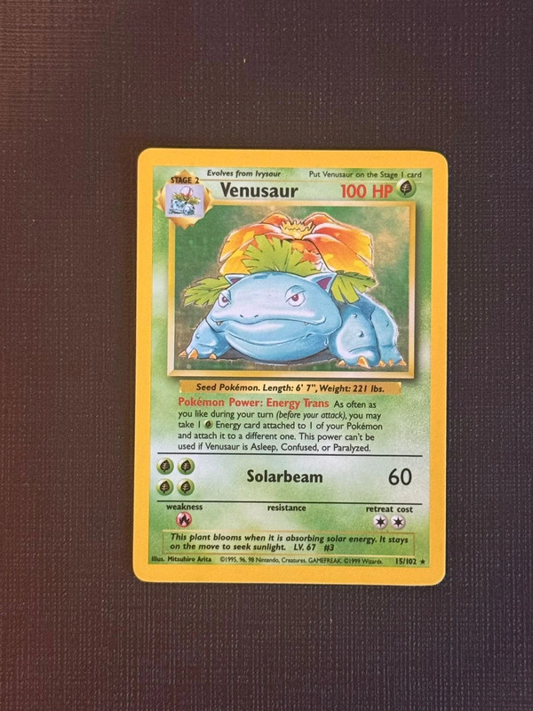 Venusaur 15 Holo - Set Base