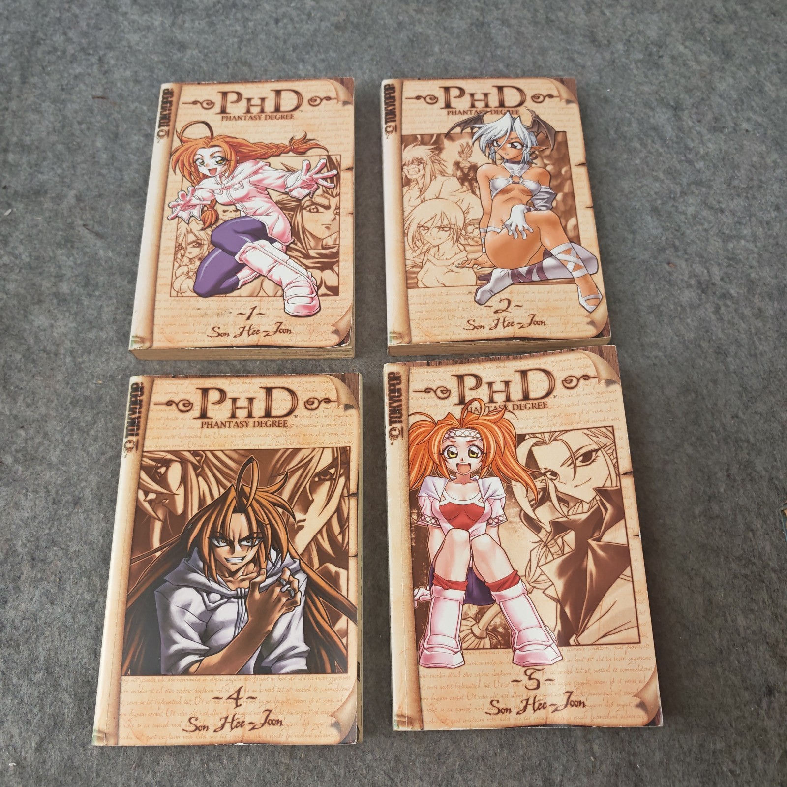 PhD: Phantasy Degree Vol 1,2,4,5  Manga Lot English TOKYOPOP Son Hee-Joon