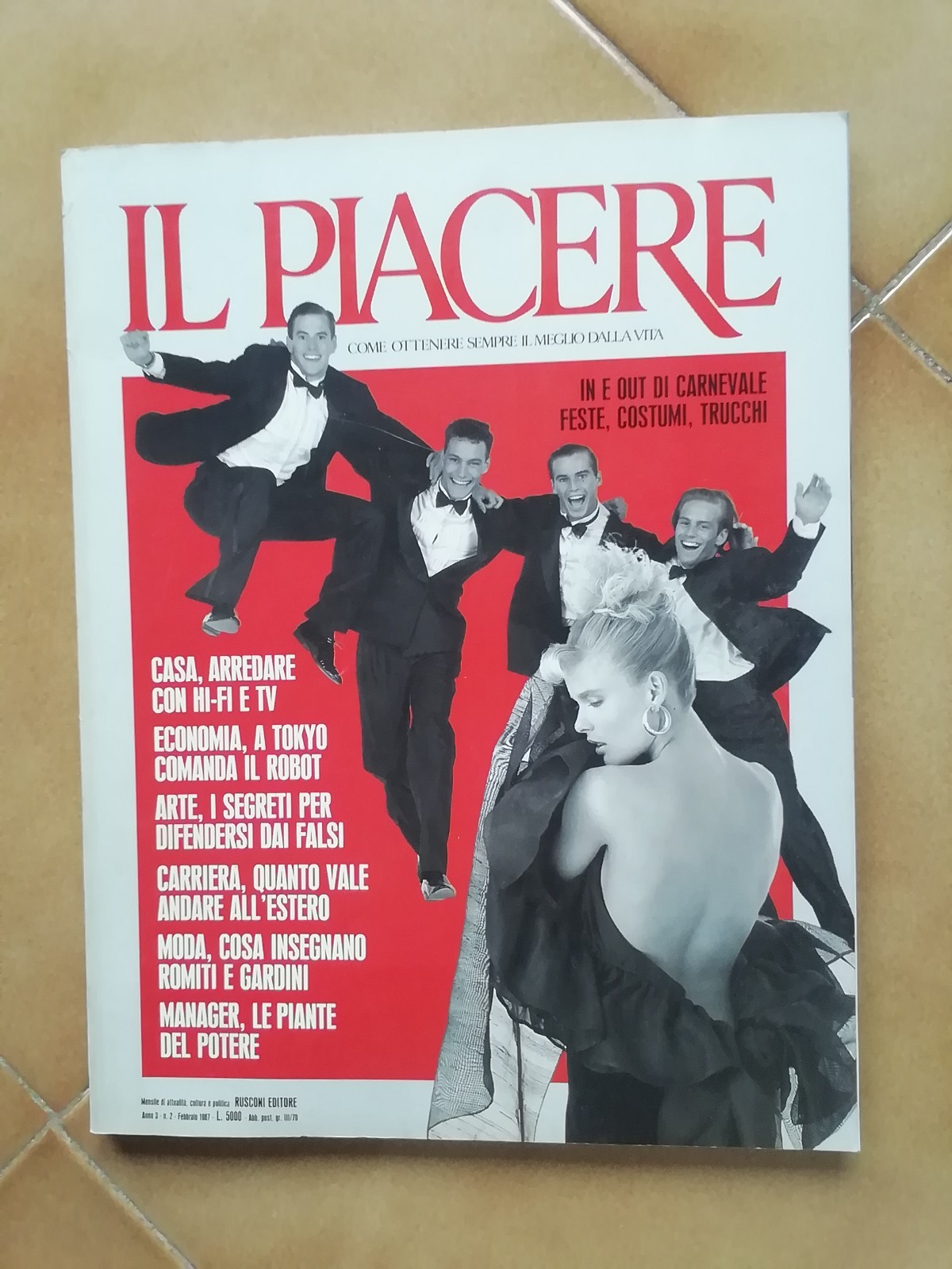 HUGO PRATT / CORTO MALTESE SU RIVISTA IL PIACERE DEL 1987