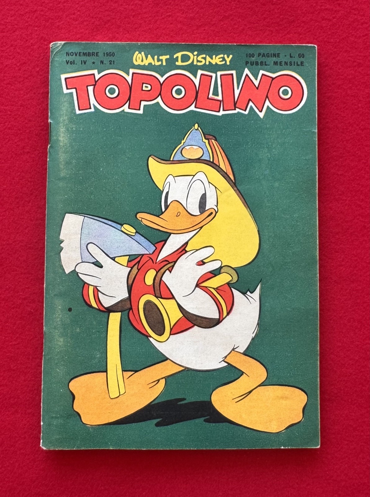 TOPOLINO # 21 PRIMA EDIZIONE  "PIU' CHE OTTIMO"