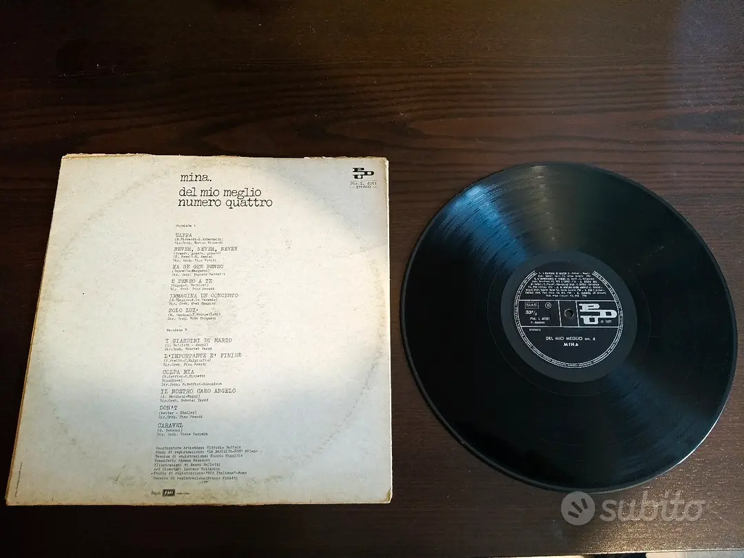 Vinile 33 g "Del mio meglio numero quattro" Mina