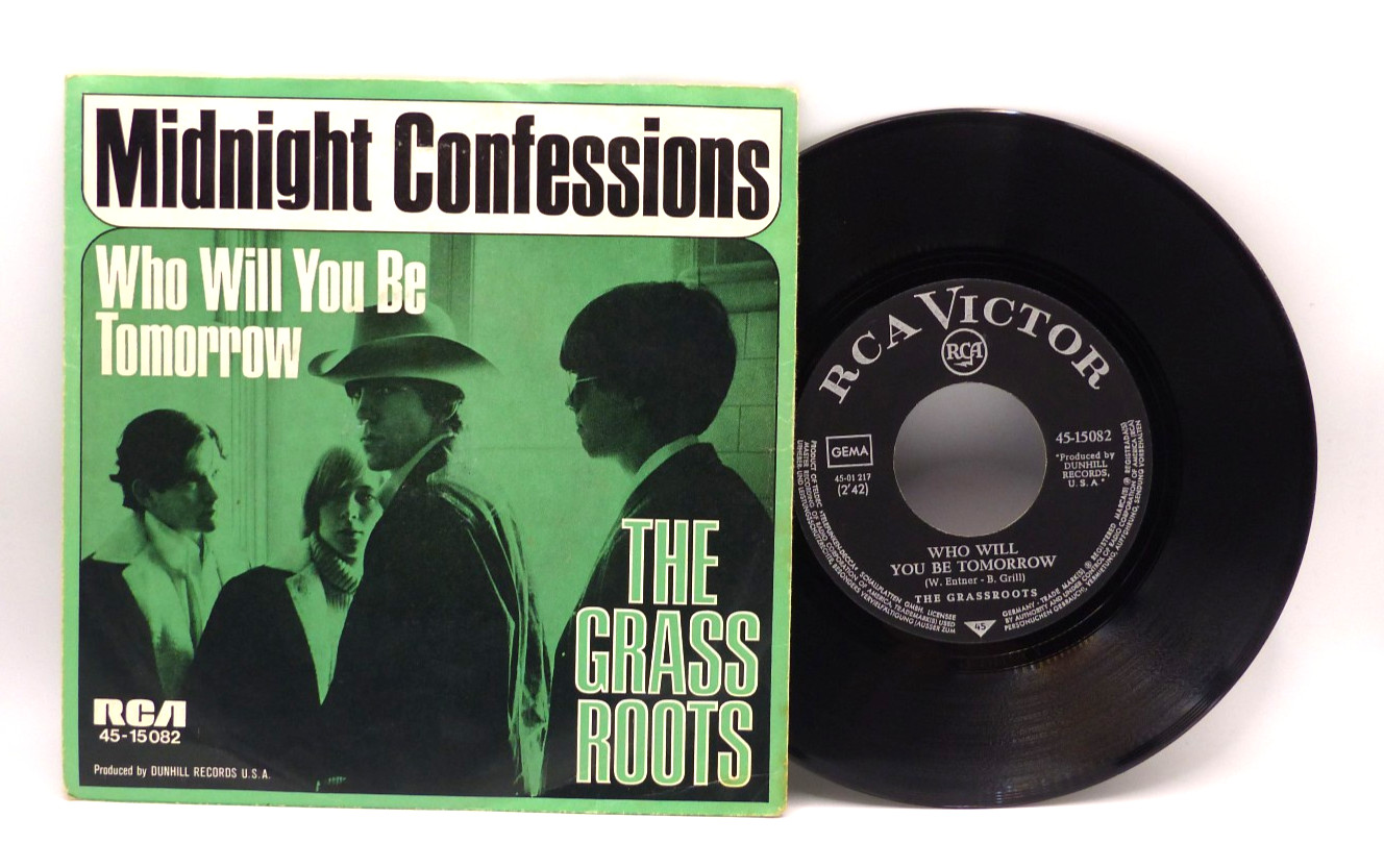 7" Single in Vinile The Grass Roots EX Midnight Confessions