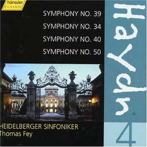FRANZ JOSEPH HAYDN THOMAS FEY - Haydn: Symphonies, Nos. 39, 34, 40, & 50 - CD
