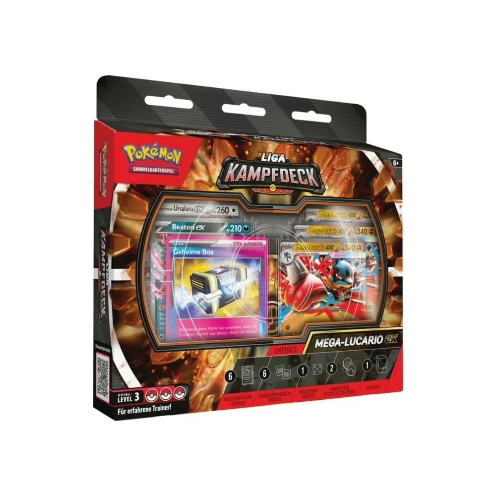 Pokémon Mega-Lucario-ex Liga Kampfdeck 🇩🇪 Deutsch OVP Sealed Neu