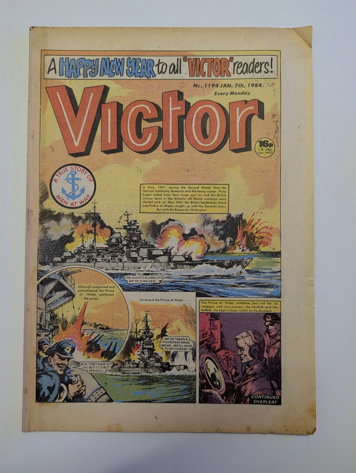 The Victor Comic, No 1194, January 7th 1984.