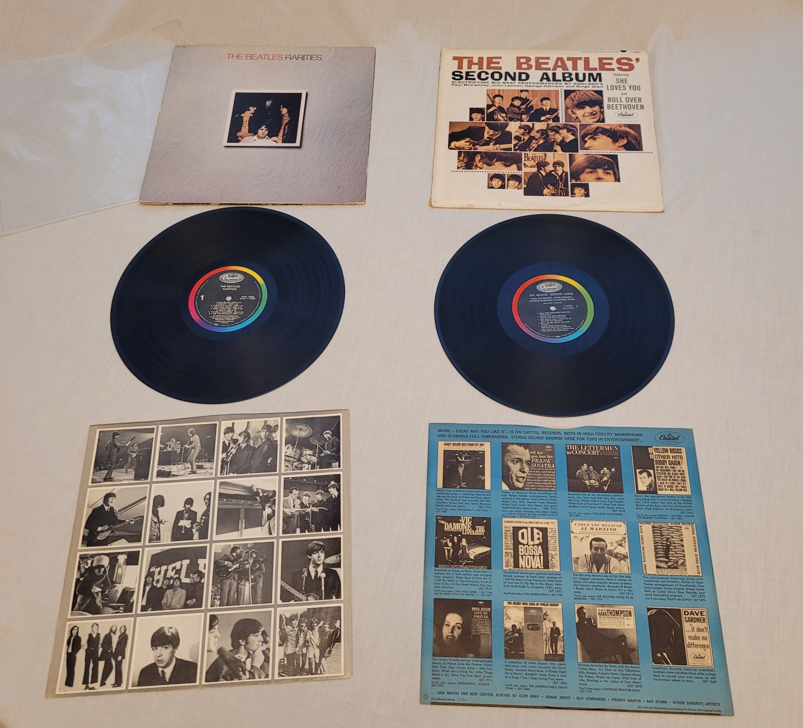 The Beatles Rarities And The Beatles' Second Album Vinyl LP Records Lot Of 2