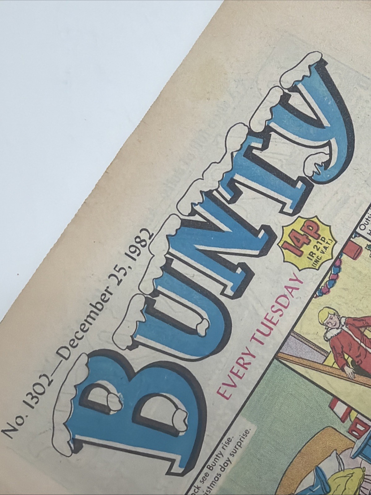 BUNTY COMIC - Christmas Issue December 25th 1982- Vintage 80s Girls UK Comic