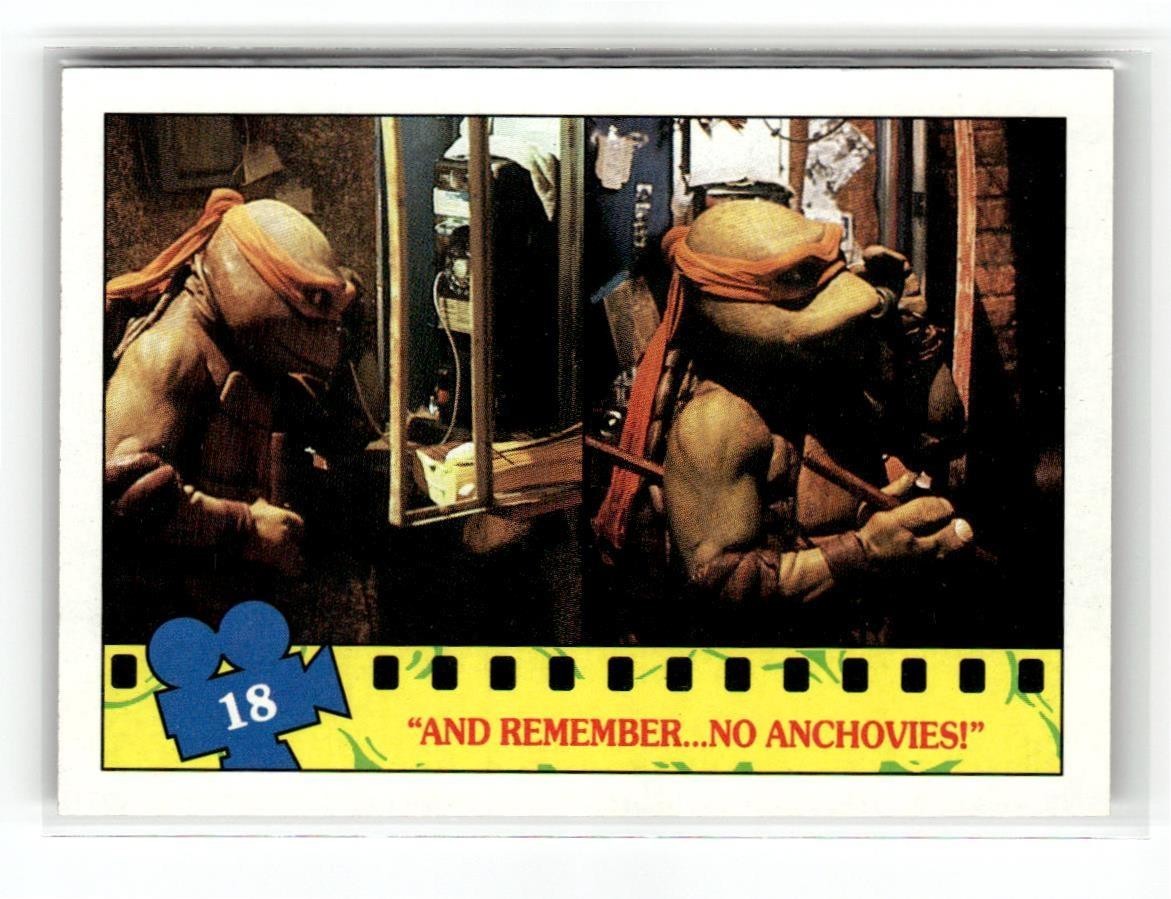 Scheda film Topps Teenage Mutant Ninja Turtles 1990