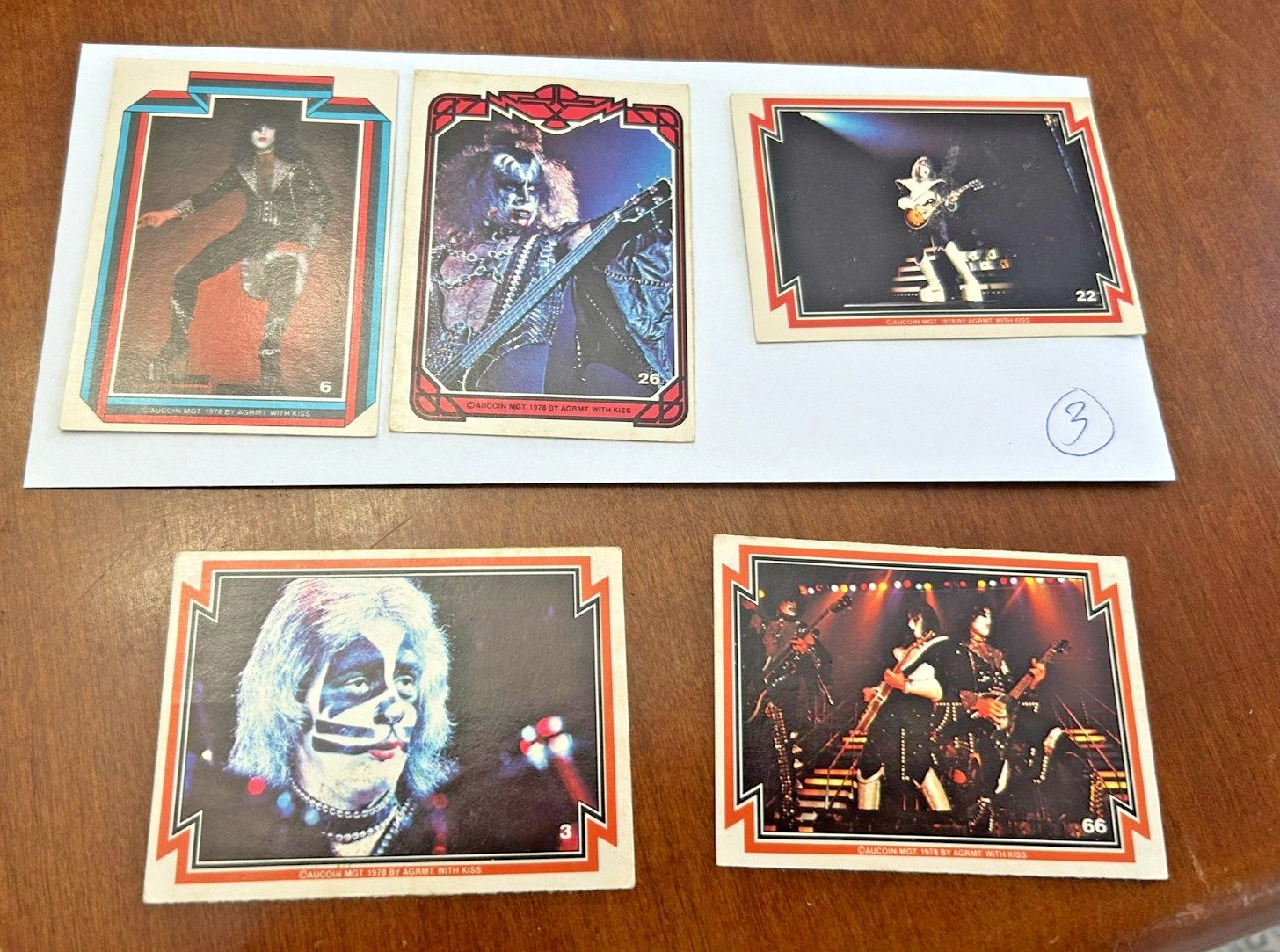 1978 Vintage KISS Donruss Aucoin Trading Cards Heavy Metal Rock Gene Simmons