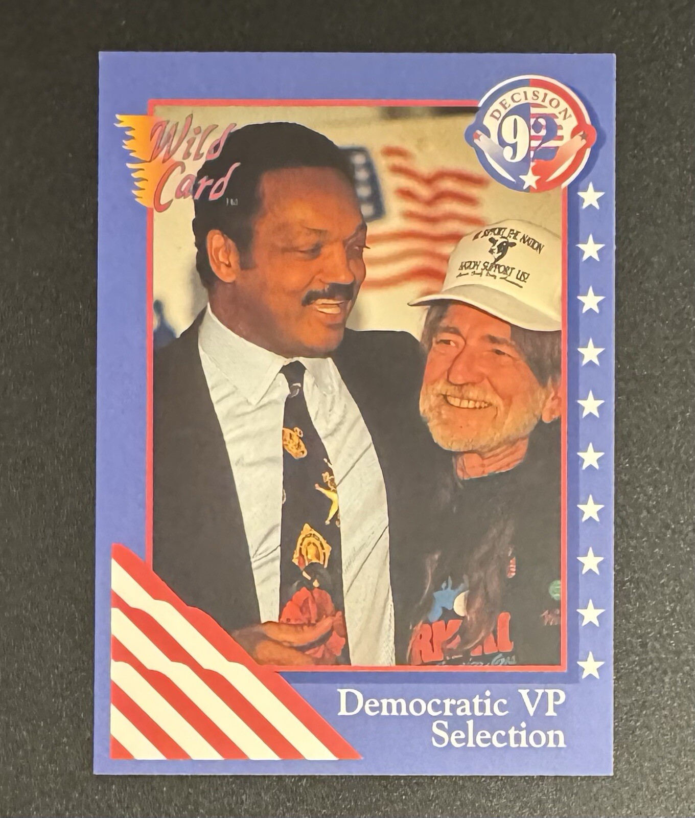 Willie Nelson & Jesse Jackson 1992 Wild Card Decisione #31 - VP democratico