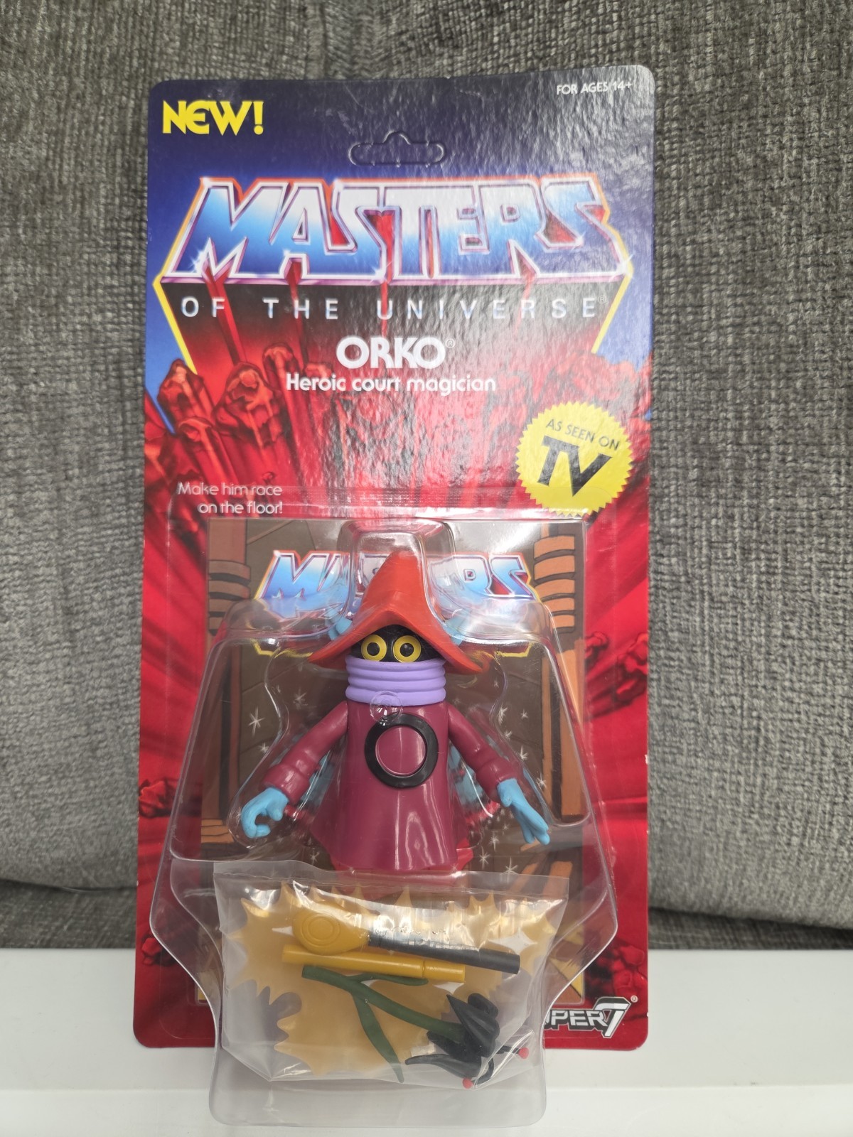 Masters of the Universe Shadow Orko Super 7 film visto in tv non perforato