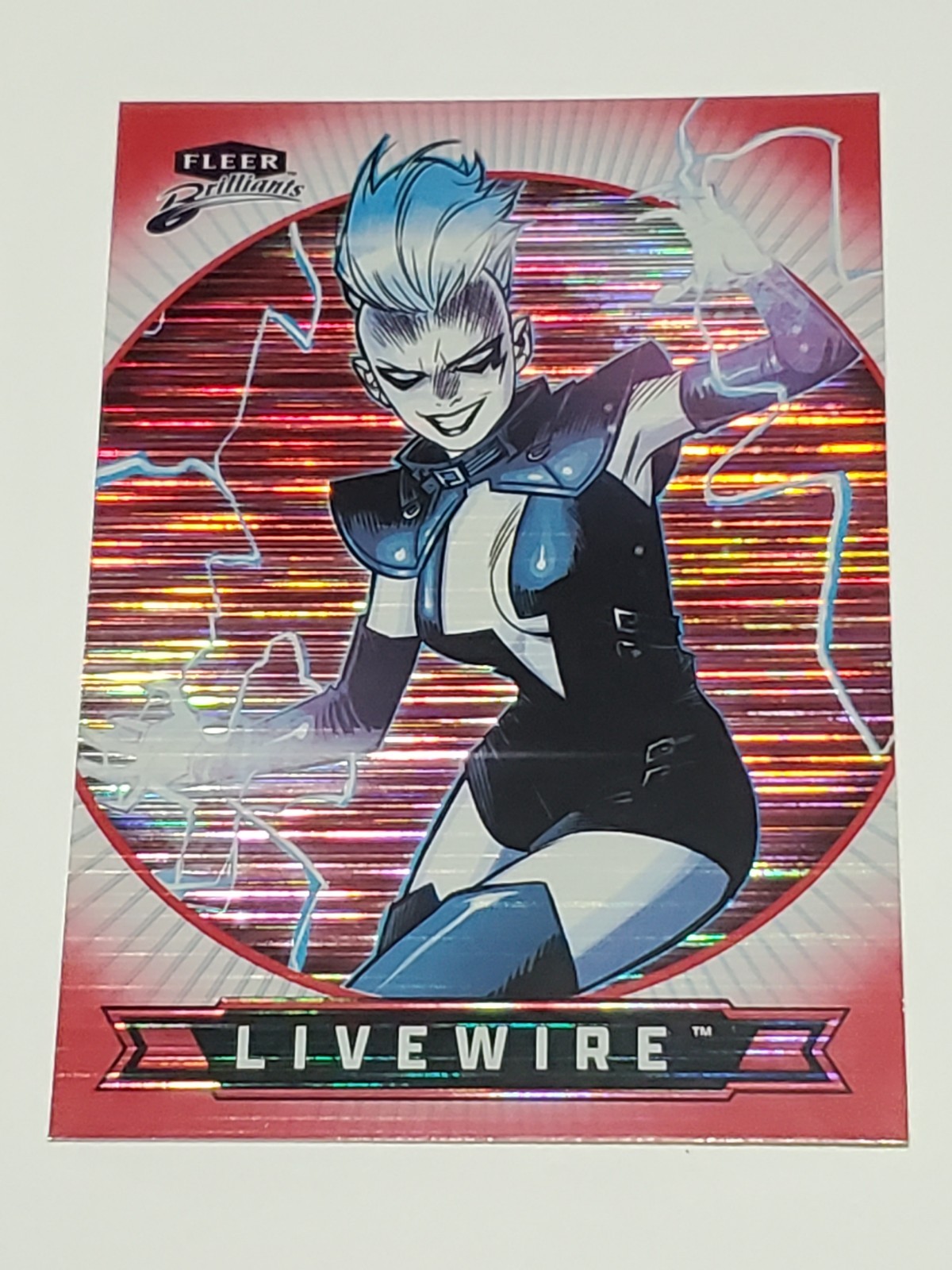 Fleer Brilliants Superman - Livewire #78 - Red Heat Vision Parallel 1489 / 1938