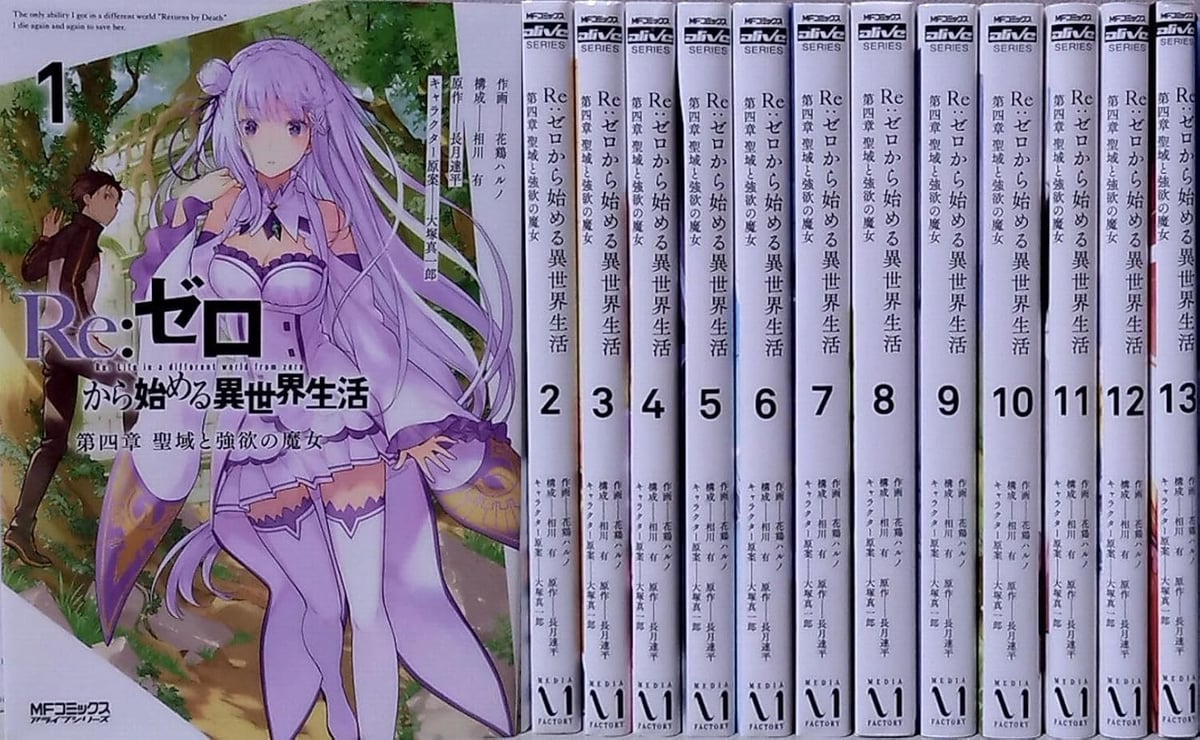 NUOVO [Japanese Language Manga] Re:Zero Chapter 4 Vol.1-13 Full Set Comics