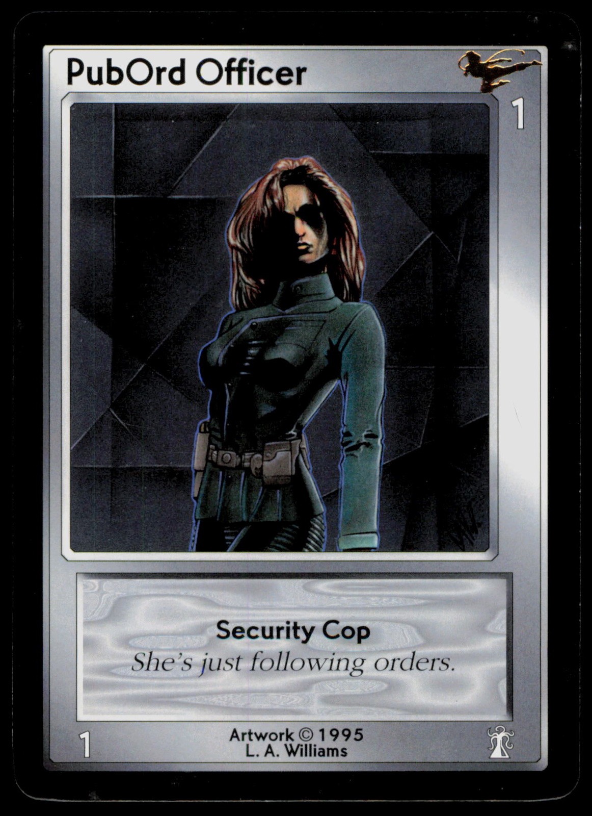 PubOrb Officer L.A. Williams ShadowFist 1995 Trading Card TC