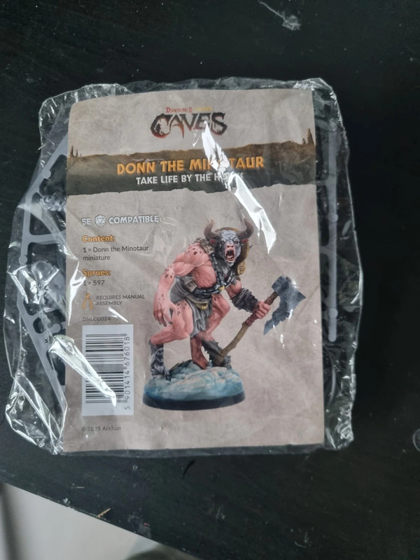 Minotaur miniature for D&D