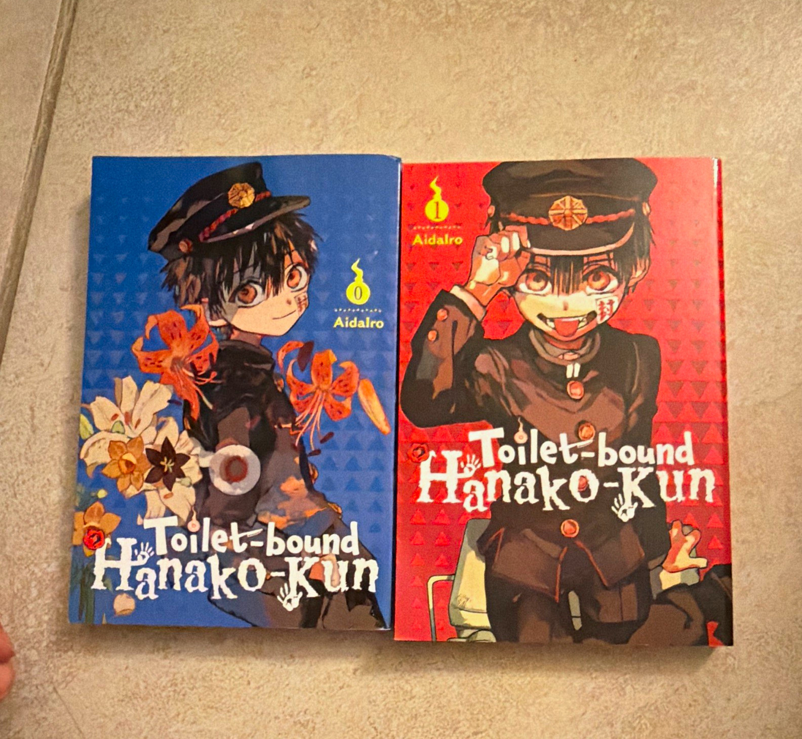 Lotto manga Hanako-kun rilegati con toilette Aidalro Vol 0 e 1 inglese copertina morbida stampa yen