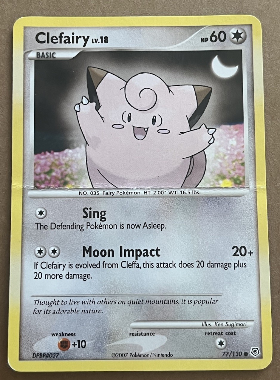 Clefairy 77/130 Pokemon comune diamante e perla giocato
