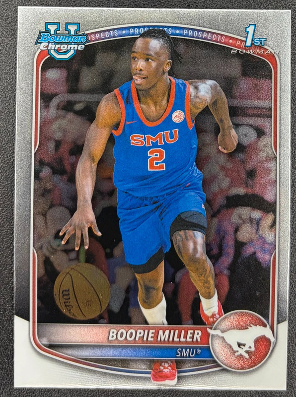 Topps Chrome Bowman U Basketball 2025/26 Boopie Miller 1st Bowman SMU