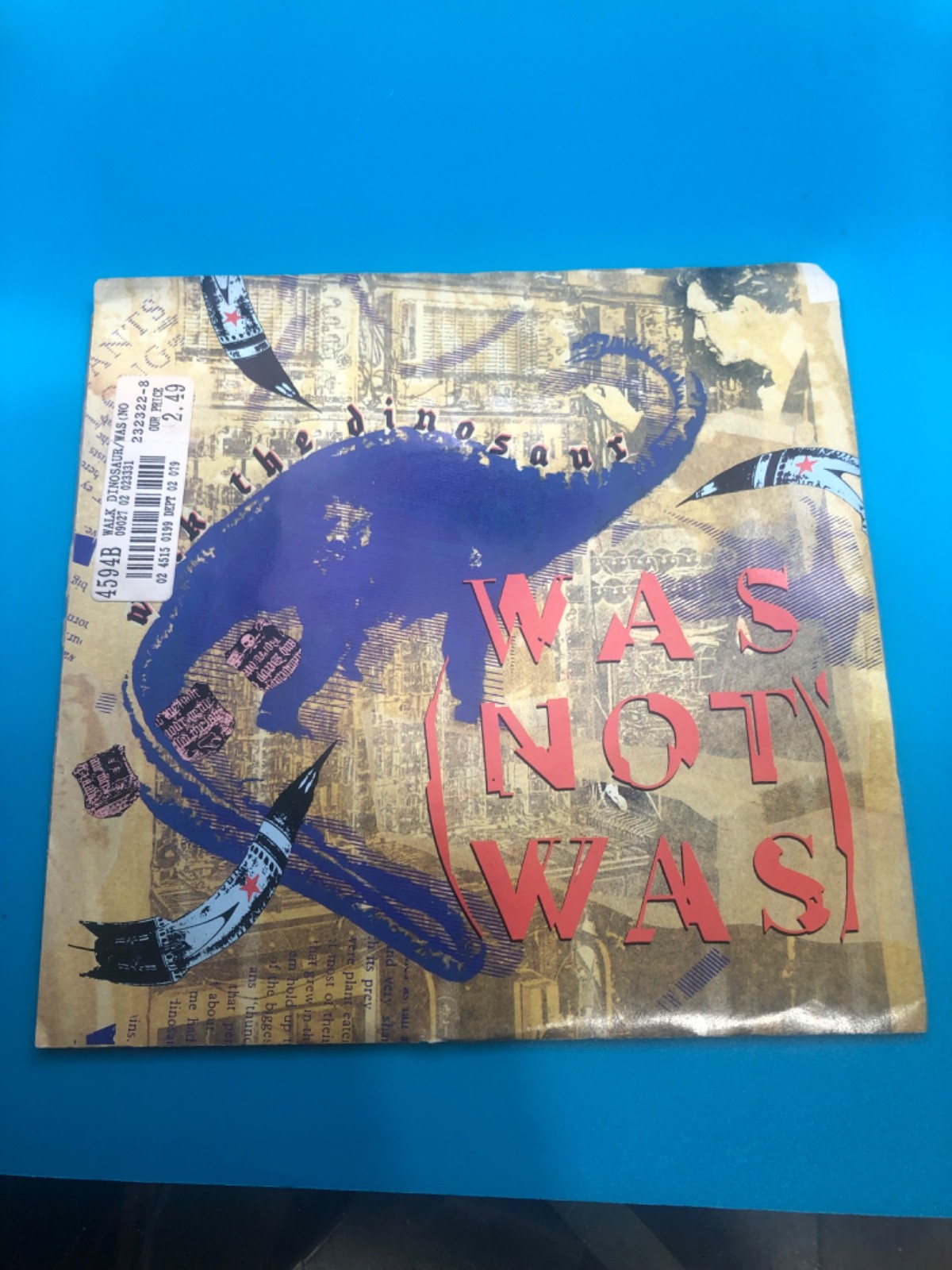 Was (Not Was) Walk The Dinosaur 7" Vinyl Record 45 RPM Single NM