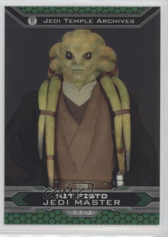 2015 Topps Star Wars Chrome Perspectives: Jedi vs Sith Kit Fisto #11-J 1m8