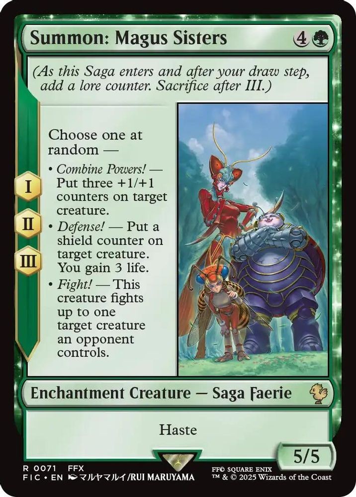 2025 Magic: The Gathering: FIC - Summon: Magus Sisters (#71, Rare, Near Mint) NM