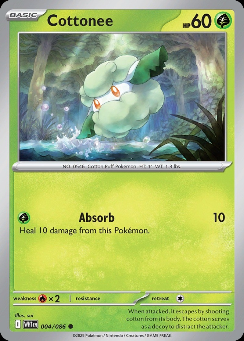 Cottonee White Flare #4 Pokémon TCG