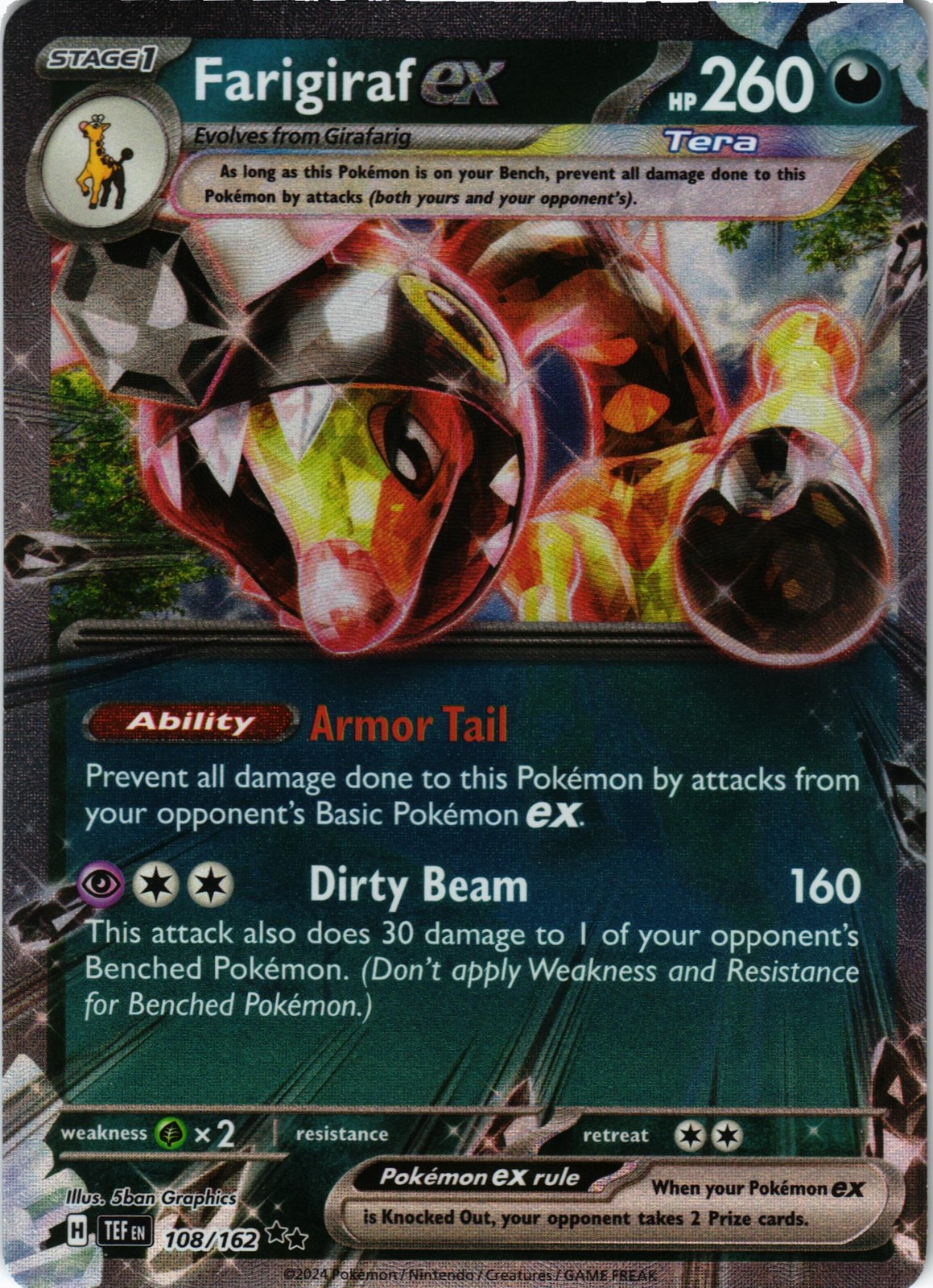 Pokémon SV05: Forze Temporali #108/162 Farigiraf ex