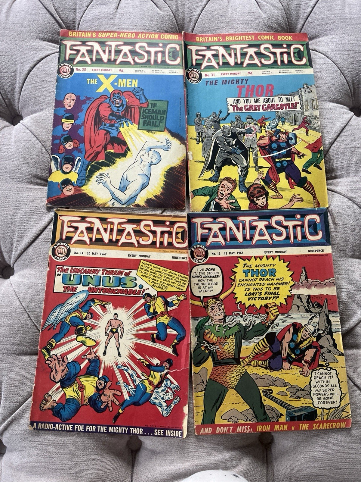 Fantastic UK Weekly 4 comics 