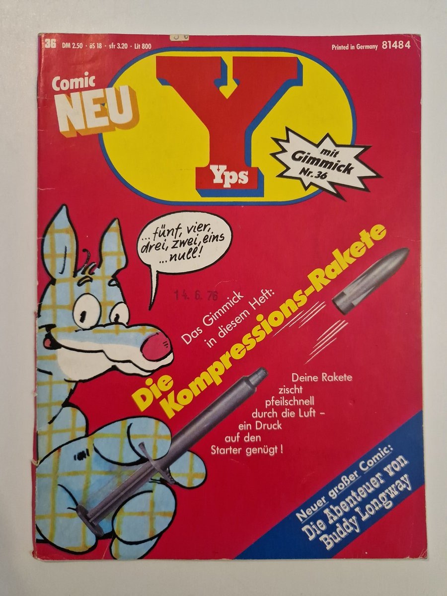 Quaderno YPS n.36 senza espediente, con Robin Ausdewald, Buddy Longway, La lotta per d