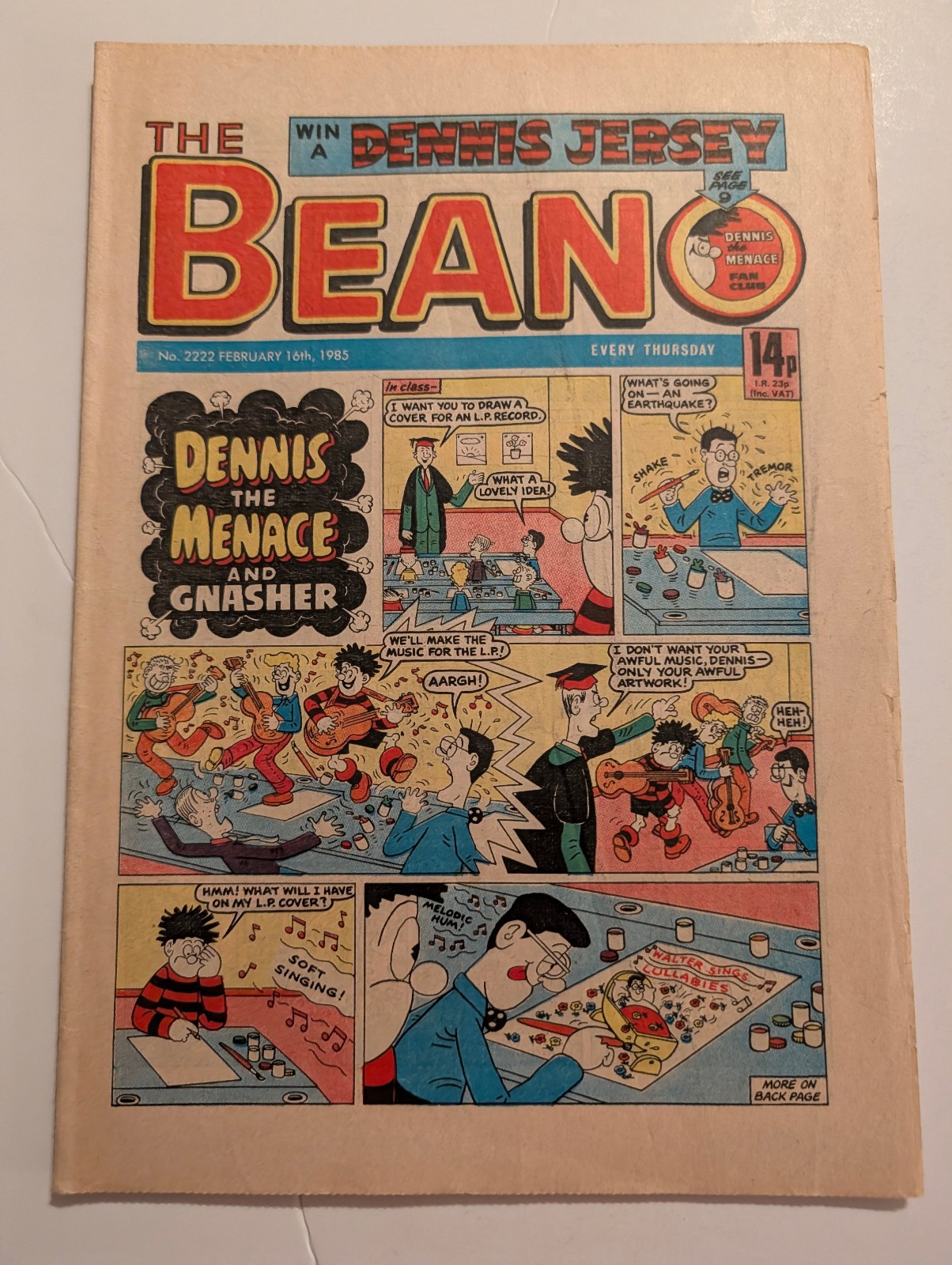 Beano Comic No 2222, February 16th 1985.