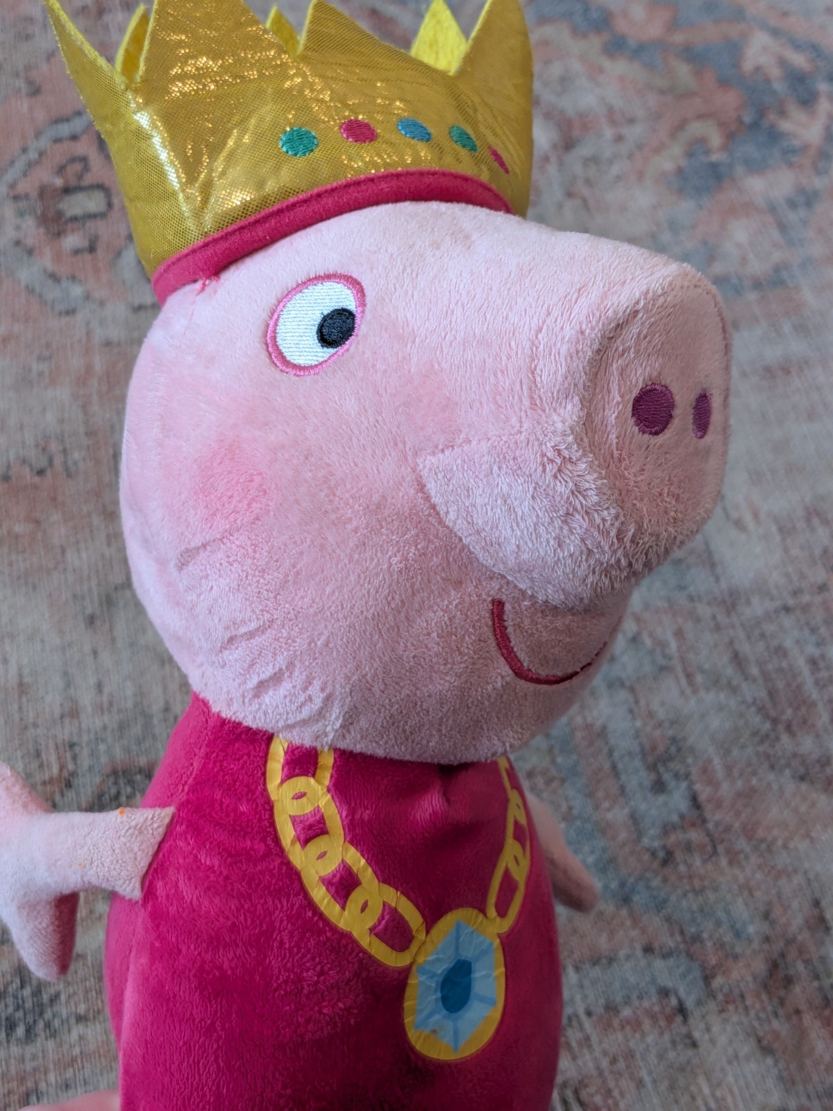 VTG Princess Peppa Pig 14" Talking Plush Stuffed Animal Tested Works