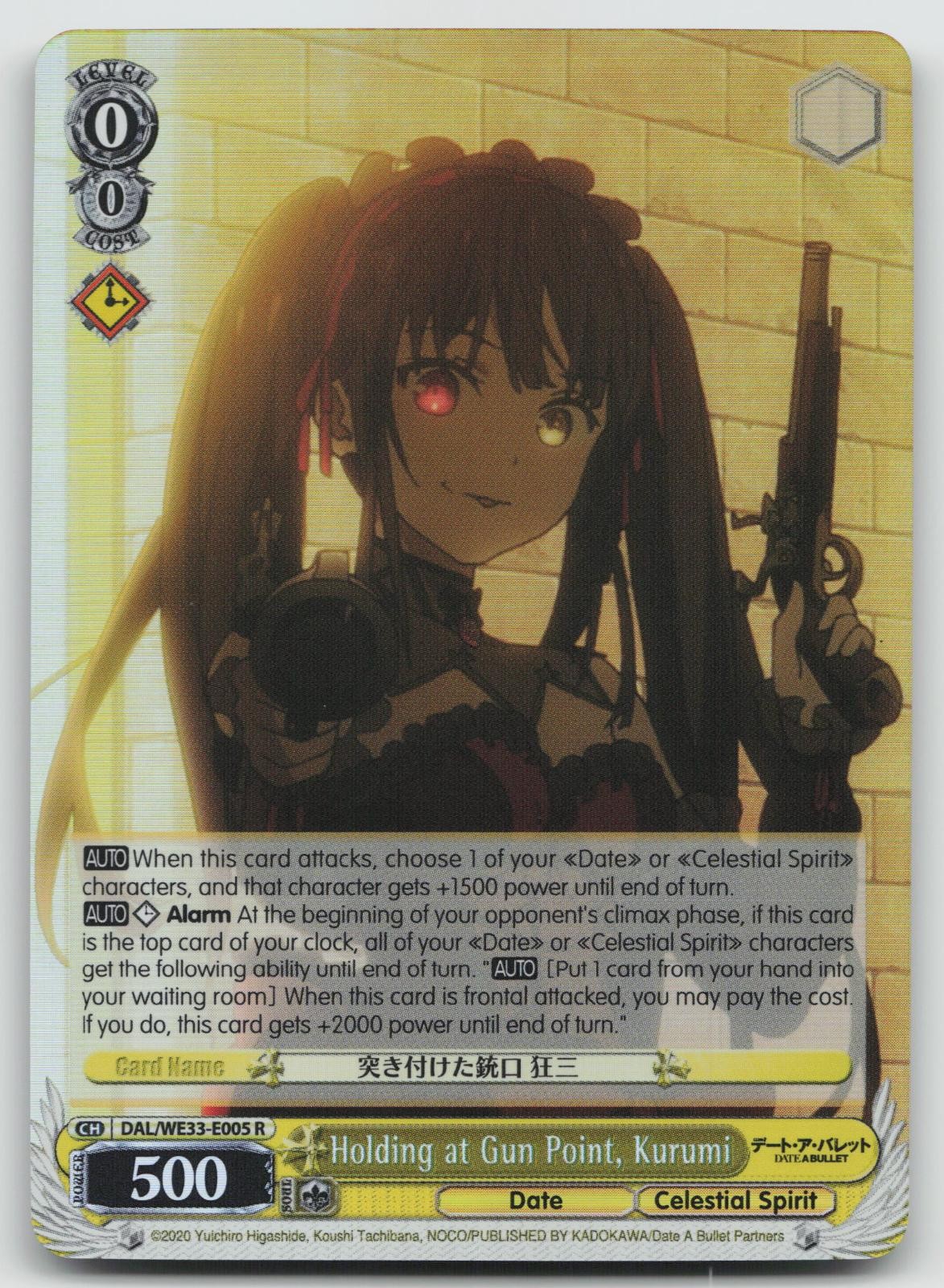 Holding at Gun Point, Kurumi (Parallel Foil) Date A Bullet DAL/WE33-E005