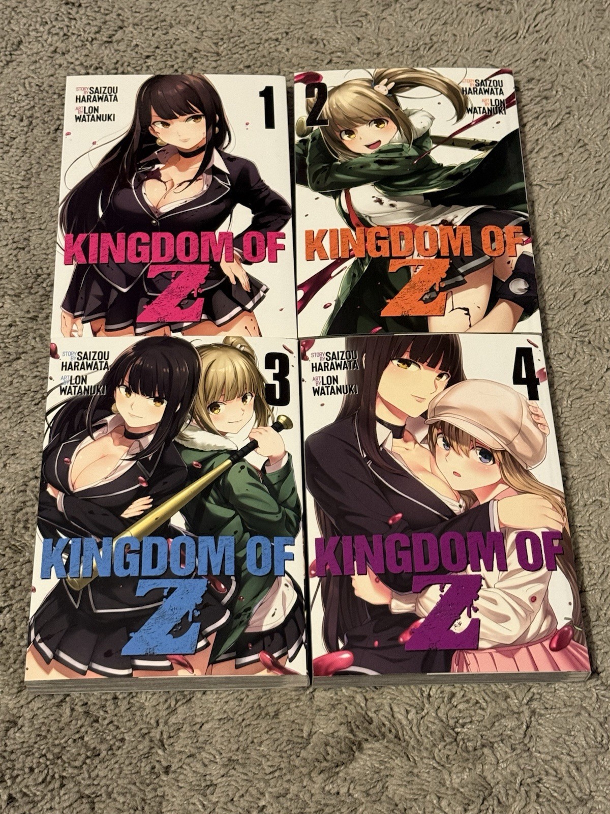 Kingdom of Z serie manga volumi 1-4 inglese copertina morbida Harawata Watanuki