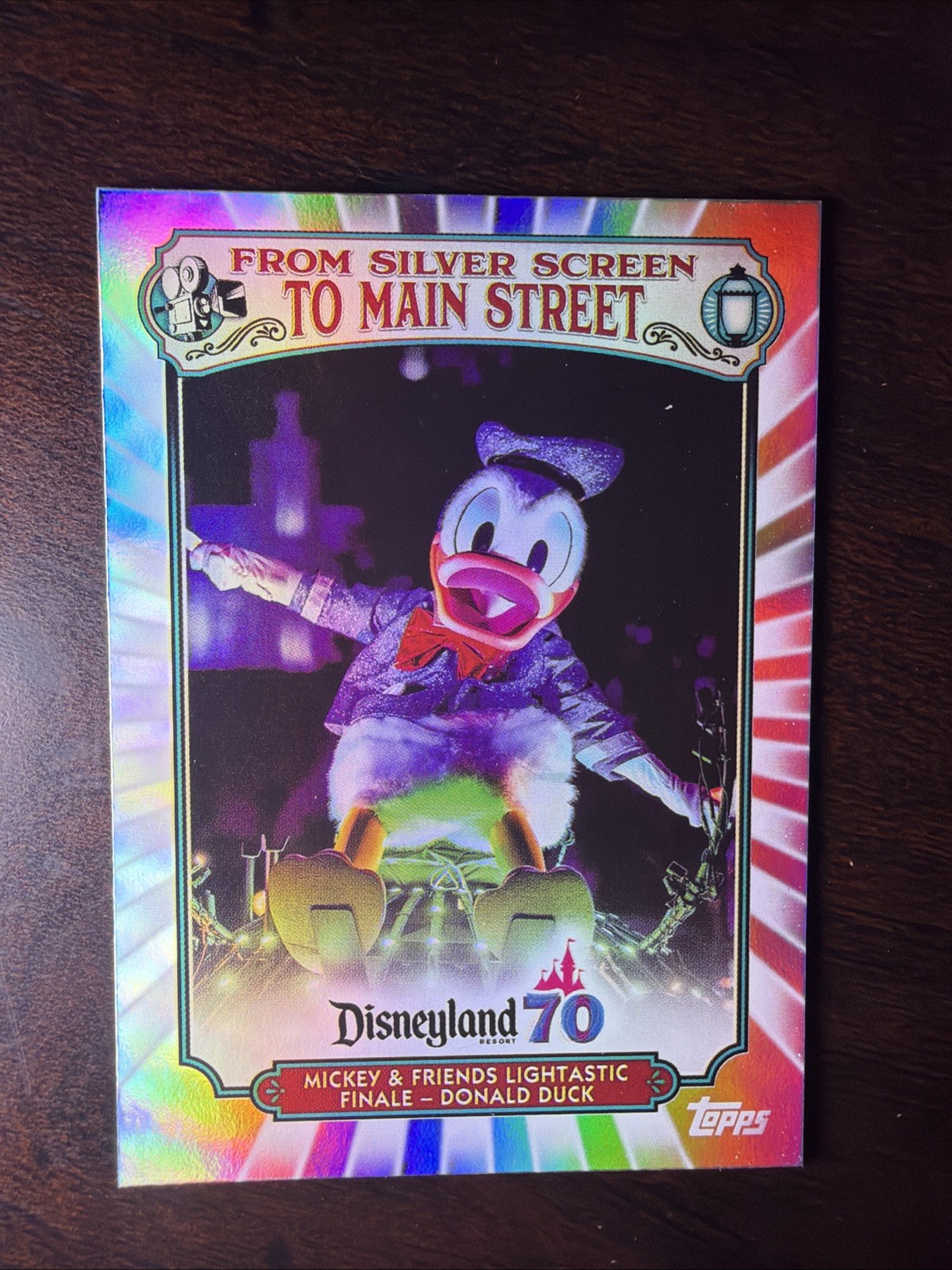 2025 Topps Disneyland 70th From Silver Screen to Main Street Donald #MS-23 Foil
